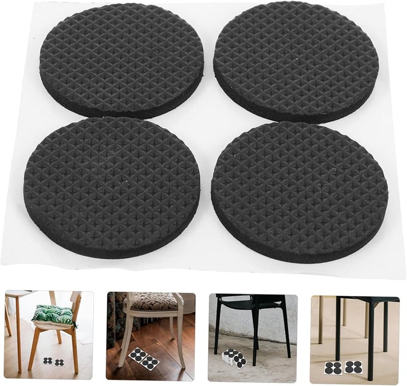 60Pcs Black EVA Chair Floor Protectors Self Adhesive Non Slip Pads for Furniture Legs Scratch Noise Reduction - Image 5